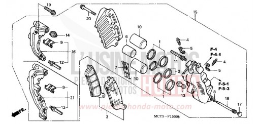 FRONT BRAKE CALIPER FJS6001 de 2001